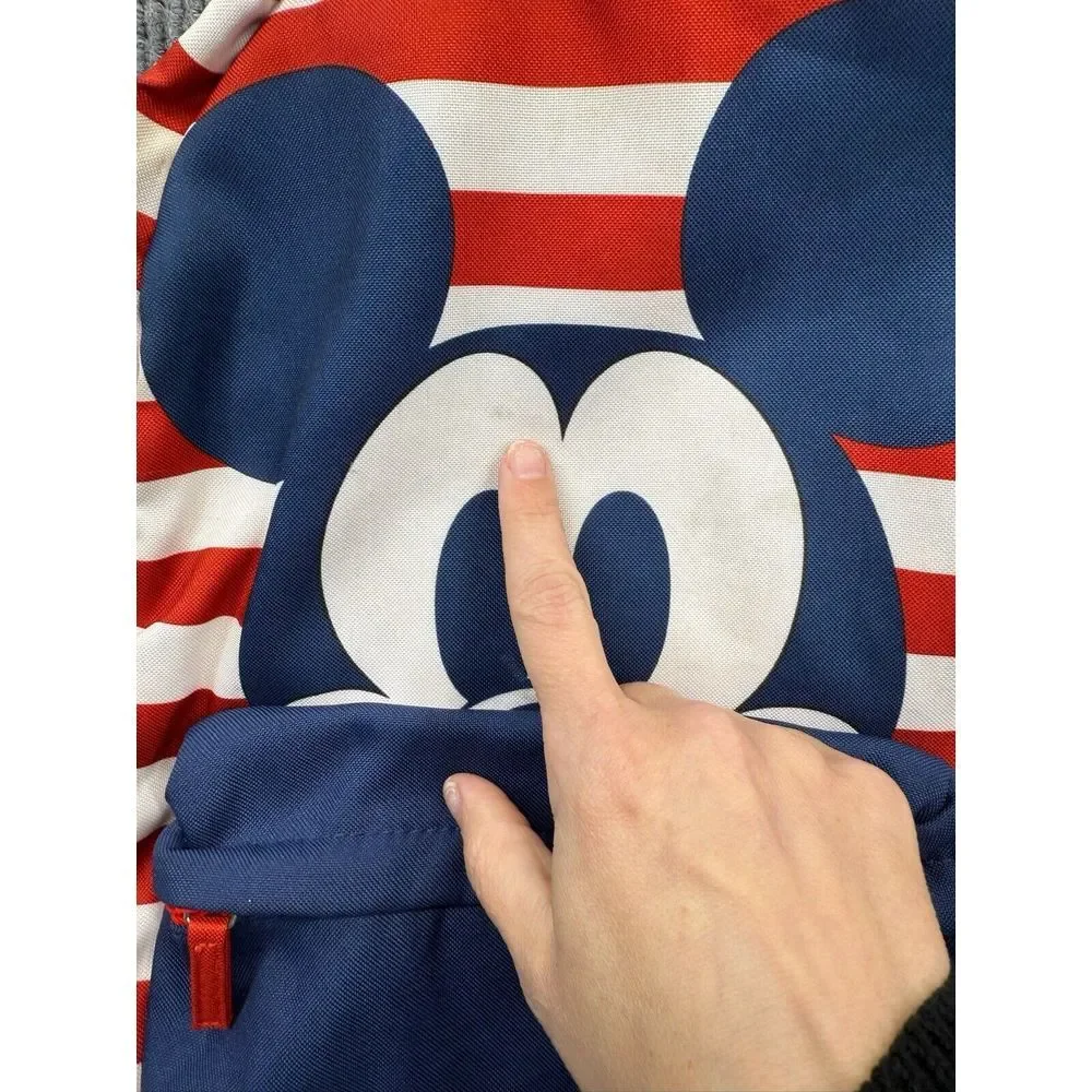 Disney Mickey Mouse Americana Striped Backpack American‎ Flag Patriotic